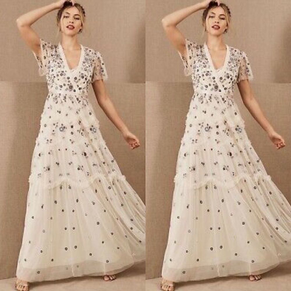 New Needle & Thread Prairie
floral embroidered maxi